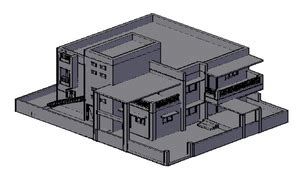 House Drawing Using AutoCAD 2007 3D 的图像结果