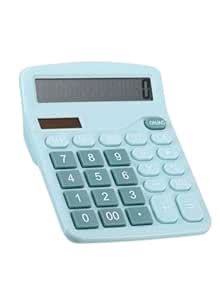 TIOG Colored Basic Desk Calculator 12 Digit LCD Display Standard ...