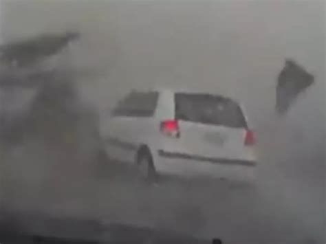 Tornado Sends Cars Flying In Viral Video