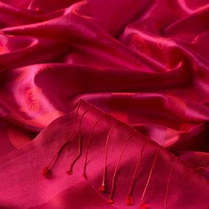 Fuchsia Monogram Print Silk Scarf | Ipekevi