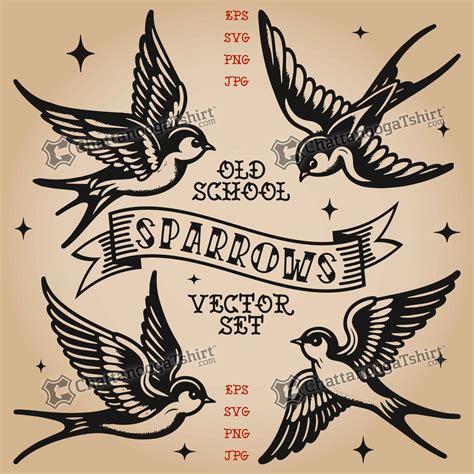 Vintage Sparrow Tattoo Meaning