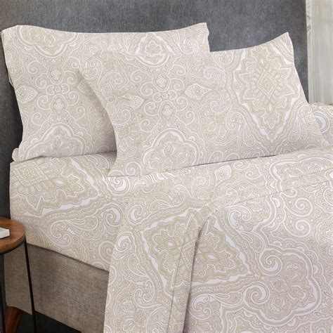 California Design Den Paisley Printed Full Sheet Set - 400 Thread Count ...