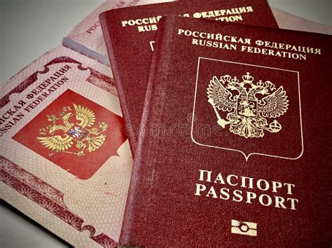 两本国内护照红色俄罗斯护照和红色背景中手持的蓝高清图片下载-正版图片504231934-摄图网
