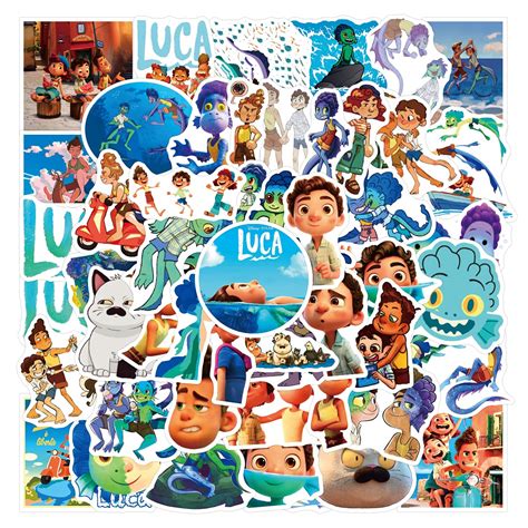Buy Luca Alberto Sticker, 53PCS Vinyl Waterproof Stickers Decals for ...
