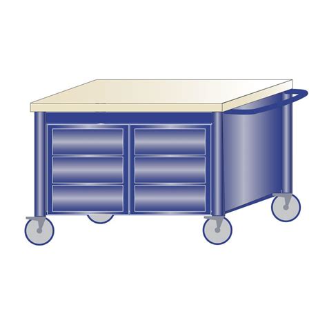 Beech workbench - 216/RH - ARMECO - for workshops / monobloc / 6-drawer