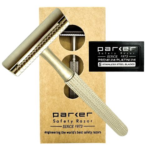 PARKER Safety Razor Men , Model 78R 3-Piece Closed Comb Safety Razor ...