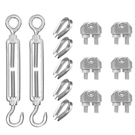 Afasoes Stainless Steel Cable Wire Tensioner Kit With Wire Clamp ...