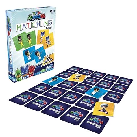 Hasbro Gaming Pj Masks Matching Game for Kids - 72Cards - Multicolor ...