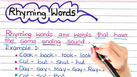 Rhyme Time Learn Rhyming Words | Learn English Words Easily | 100 ...