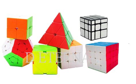 D ETERNAL Cube Set of 2x2 3x3 4x4 Triangle Mirror Megaminx & Skewb ...