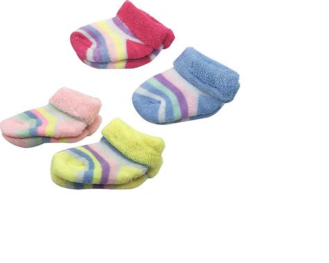 ANKIMA Baby Woollen Socks (0-6 Month, Multicolour) - Set 4 : Amazon.in ...