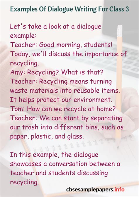 Dialogue Writing For Class 3 Format, Topics, Examples, Exercises - CBSE ...