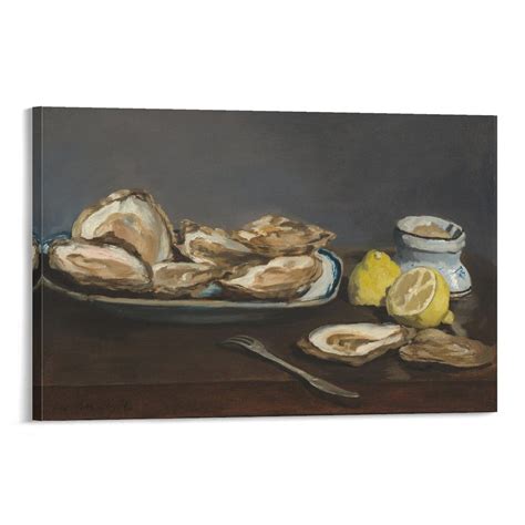 French Modernist Painter Edouard Manet Oysters Poster Poster Decorative ...