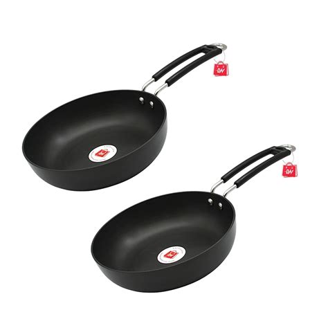 Buy LAZYwindow Hard Anodized Fry Pan - 1 Ltr. (Black) | Induction Base ...