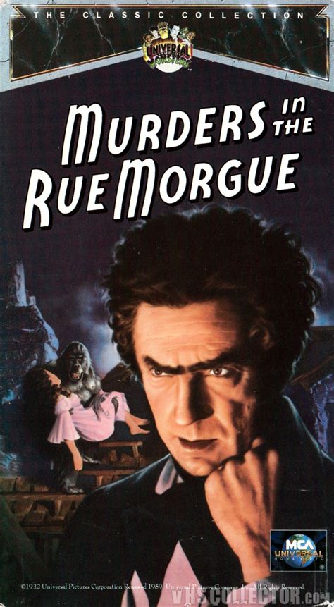 Murders in the Rue Morgue 1932 Universal Studios VHS Cover Horror Movie ...