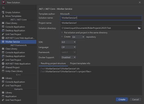 Image result for Visual Studio Worker Service