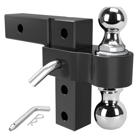 YITAMOTOR Adjustable Trailer Hitch Ball Mount w/Forged Aluminum Shank ...