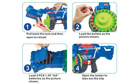 Ziria Blaze Storm Soft Bullet Fully Automatic Gun 40 Soft Bullets ...