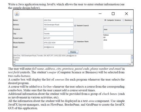 Image result for JavaFX Application Sample