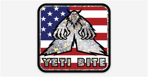 YETI BITE USA by Yeti Bite | Glitter stickers | Sticker Mule India