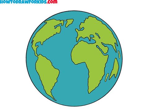 earth drawing colour