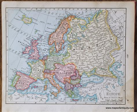 Europe Map Of Early 1900s Vintage Pull Down Map Of Europe History