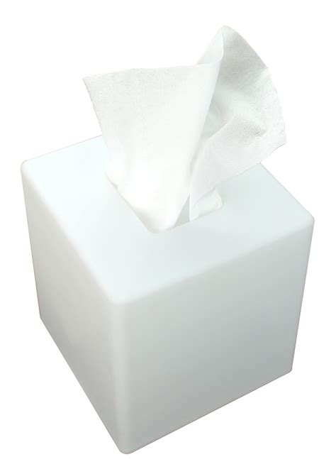 papieren zakdoekje in doos op transparant png-bestand als achtergrond ...