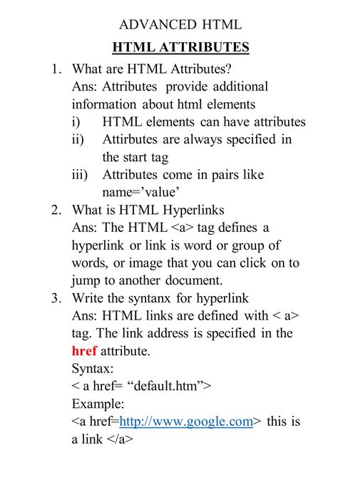 Image result for HTML Advanced Features Class 7