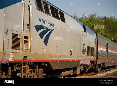 The Amtrak Capitol Limited train heading from DC to Chicago, passing ...