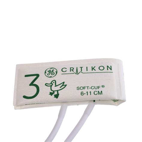 SOFT-CUF Neonatal Blood Pressure Cuff Size 3, 2 Tubes Neo-Snap (20/box ...