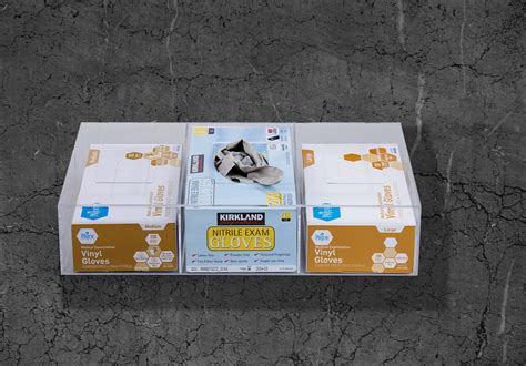 Buy SimplyImagine Glove Box Holder Dispenser - Triple Side Loaded Clear ...