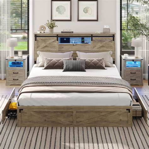 Cal King Bookcase Headboard With Storage Prepac Transitional Espresso