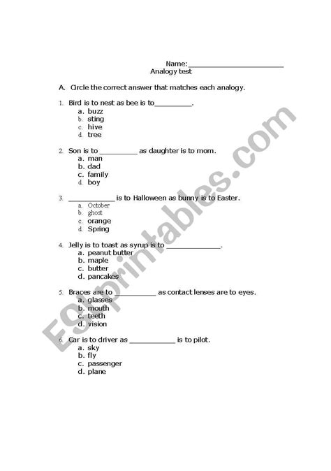 Image result for Analogy Test Tips