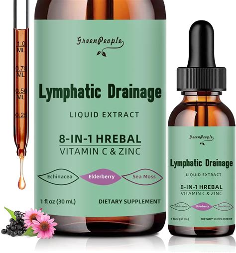 Amazon.com: GREENPEOPLE Lymphatic Drainage Drops - 10-in-1 Lymphatic ...
