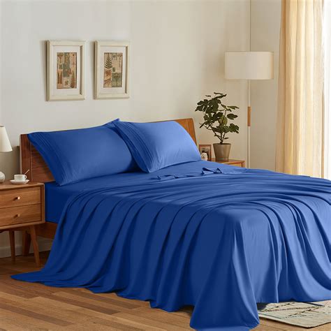 SONORO KATE Hotel Luxury Microfiber Bed Sheet Set, King Size, Deep ...