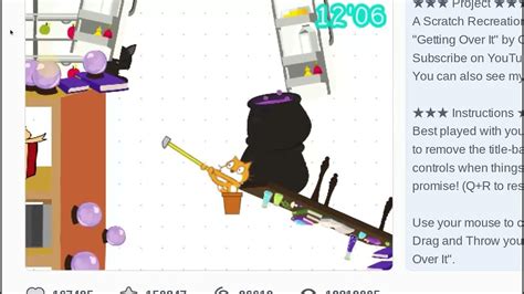 Image result for Scratch Getting Over It World Record