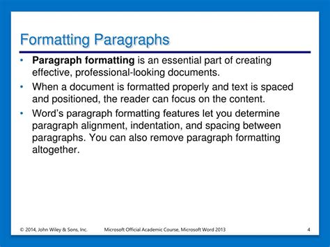 Paragraph Formatting 的图像结果