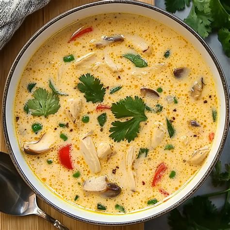Thai Coconut Chicken Soup - Grammy Recipes
