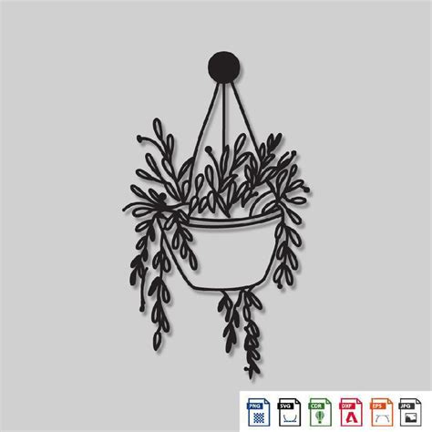 2D Modern Art flower pot Laser cutting – ArtElora