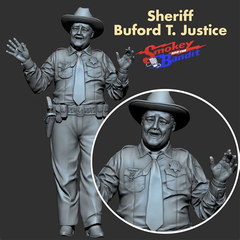 🎬 Sheriff Buford T. Justice Smokey and the Bandit figure・ STL File for ...