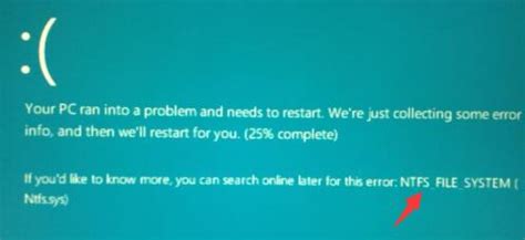 Image result for Windows Installation NTFS File System Error