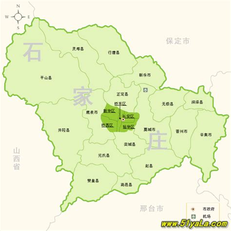 石家庄行政区划地图
