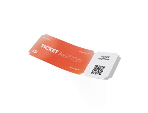 Free Ticket Mockup - Online Design