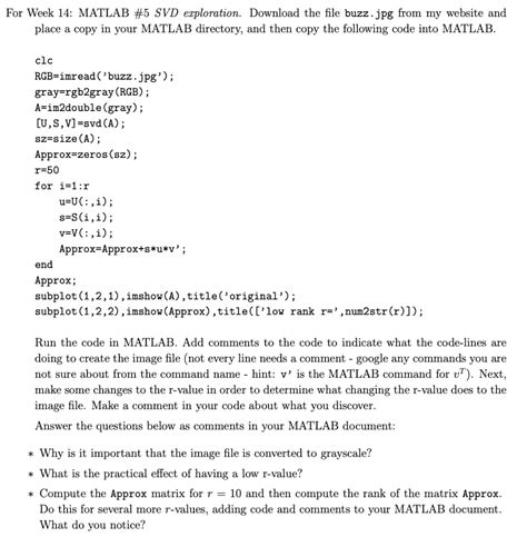 SVD MATLAB Code For 的图像结果