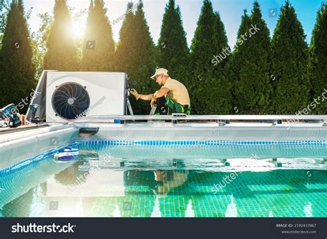 Newly Built Swimming Pool Heat Pump Stock Photo 2192437867 | Shutterstock
