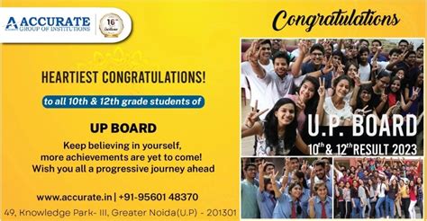 Congrats 10th and 12th Grade UP Board Students - Believe for More ...