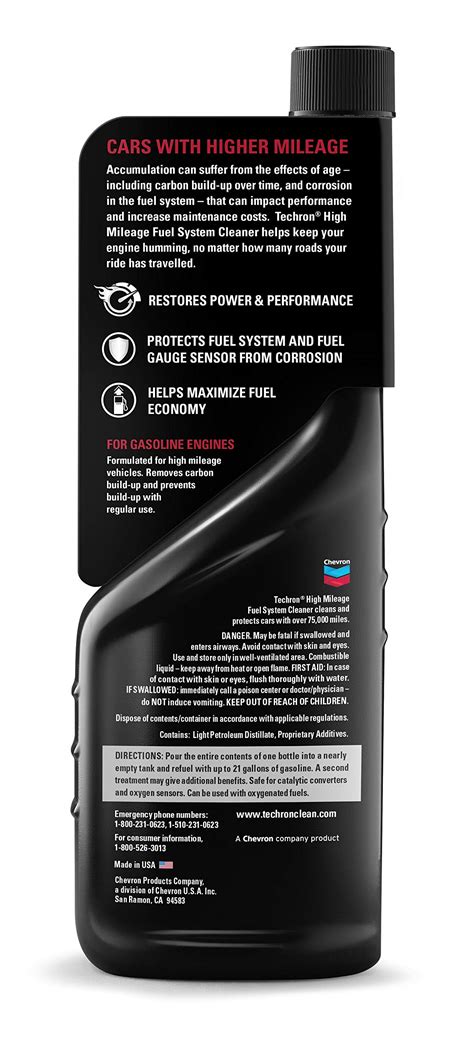 Snapklik.com : Chevron Techron High Mileage Fuel System Cleaner