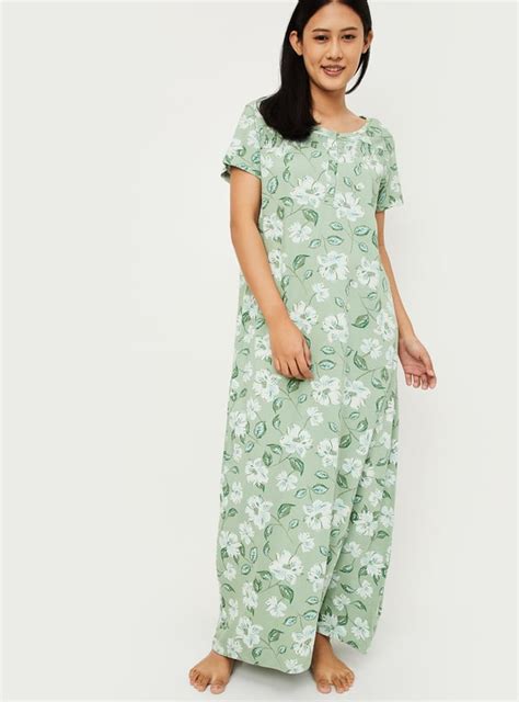 Buy Women Floral Print Nightgown Online at just Rs. 849.0 ...