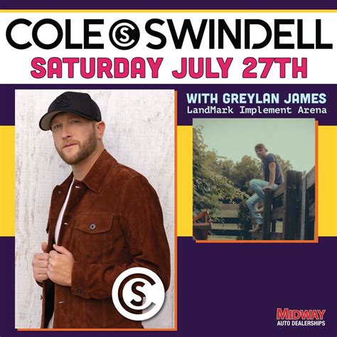 Cole Swindell with Greylan James, Buffalo County Fairgrounds, Kearney ...