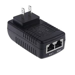 LOOM TREE® 24V 1A Poe Injector Power Over Ethernet Adapter for 802.3 Af ...